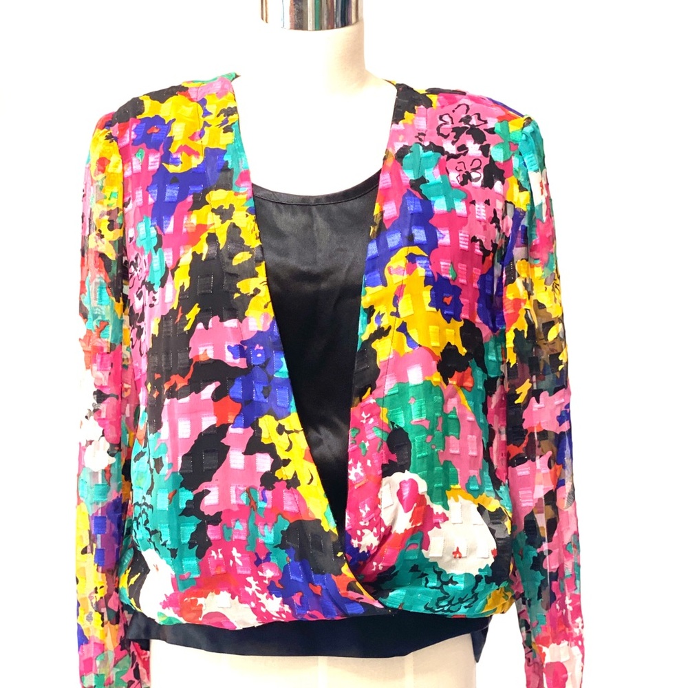 Vintage TEDDI Multi-colored‎ Blouse